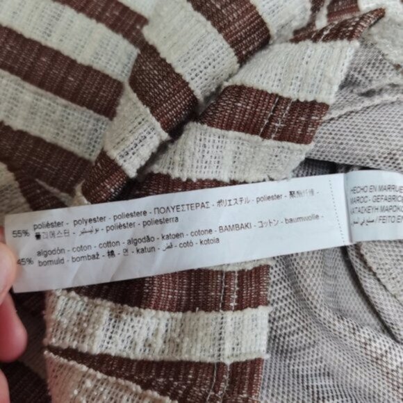 Zara textured striped button up dress - Picture 7 of 7